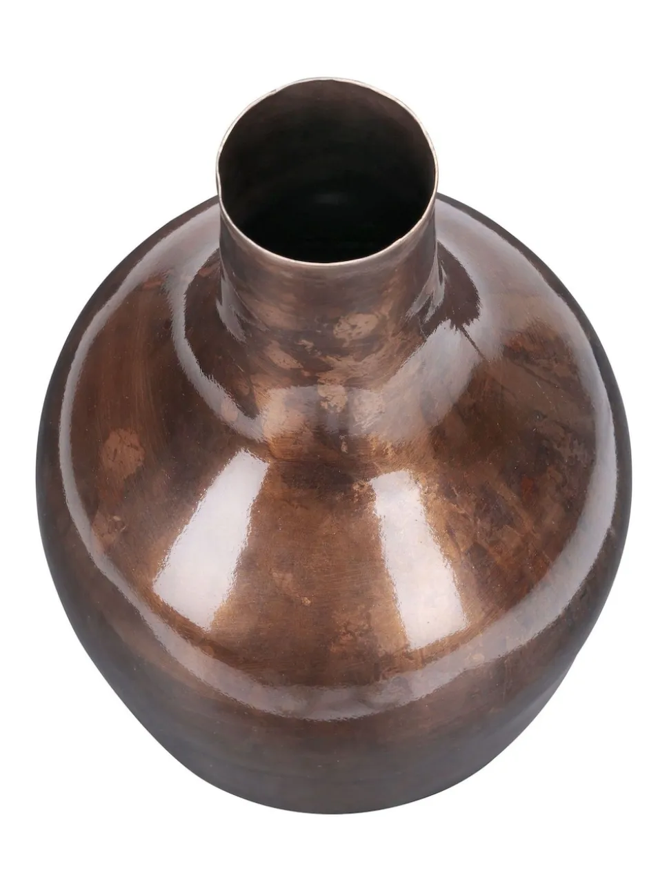 Libra Interiors Tambora Copper Finish Metal Vase Small