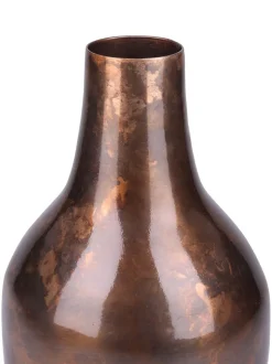 Libra Interiors Tambora Copper Finish Metal Vase Small