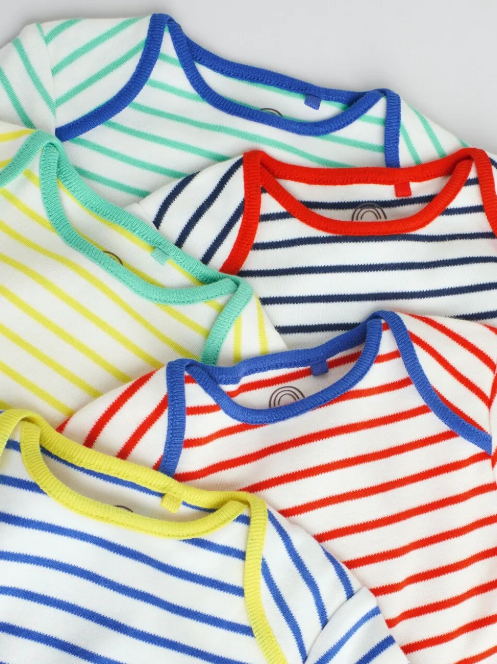 Licht - Set van 5 rompers met lange mouwen