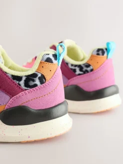 Licht - Vetersneakers met kleurvlakken