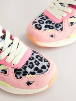 Licht - Vetersneakers met kleurvlakken