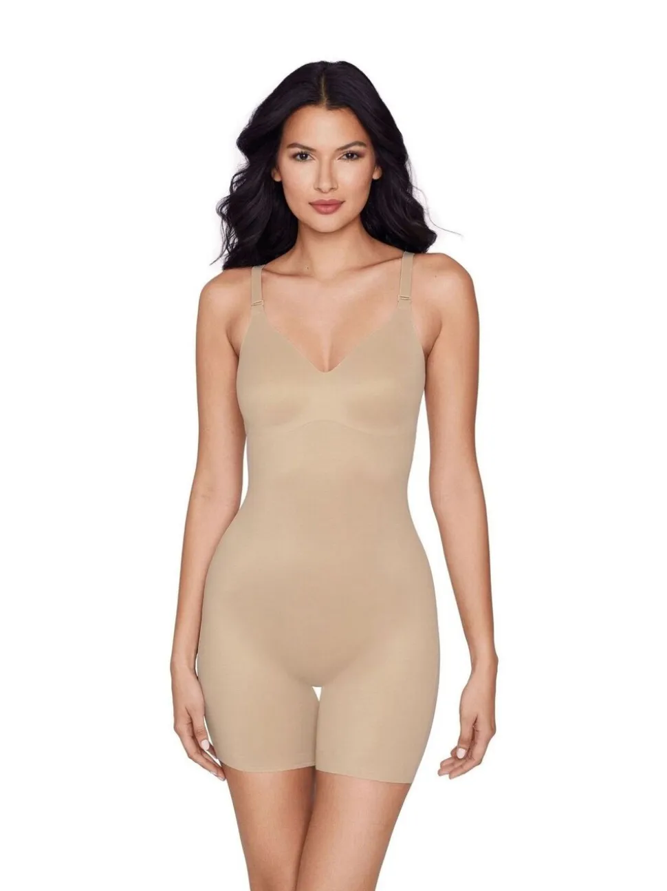 Licht beige - Miraclesuit Show Stopper Low Back All-In-One Bike Shorts