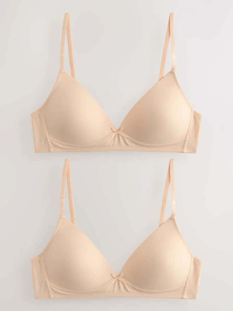 Licht beige - Set van 2 sportbeha's