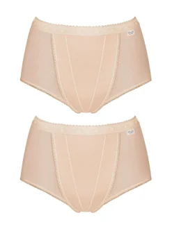 Licht beige - Sloggi set van 2 buikcorrigerende slips