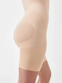 Licht beige - SPANXsculpt™ Naadloze Power bodysuit met open buste tot halverwege de dij