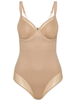 Licht beige - Triumph - True Shape Sensation - Vormgevende body met beugel