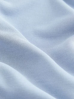 Lichtblauw - Active Open Back Soft Touch Top