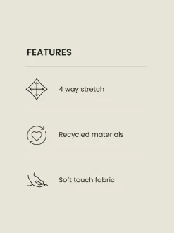 Lichtblauw - Active Open Back Soft Touch Top