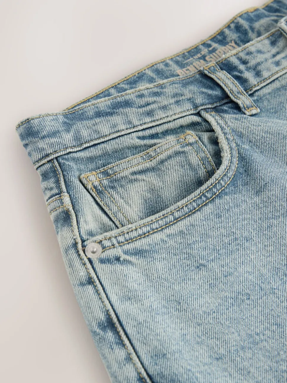 Lichtblauw - Barrel Fit - Vintage wash denim jeans
