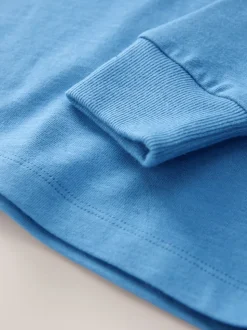 Lichtblauw - Behaaglijk T-shirt met lange mouwen (3-16 jr)