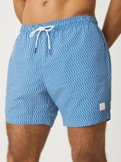Lichtblauw - BOSS Vibe Printed Swim T-shirt