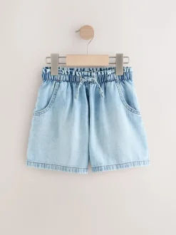 Lichtblauw - Denim short (3-16 jr)