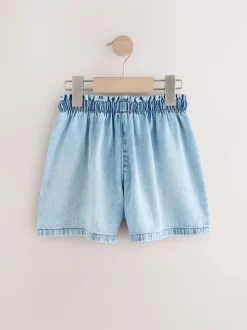 Lichtblauw - Denim short (3-16 jr)