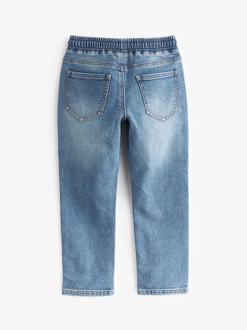 Lichtblauw - Jeans met stretch en elastische taille (3-16 jr)