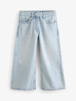 Lichtblauw - Jeans met wijde pijpen (3-16 jr)