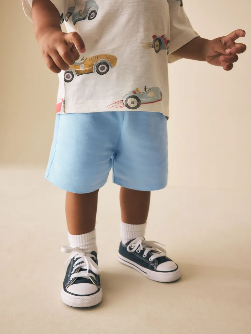 Lichtblauw - Jersey short (3 mnd-7 jr)