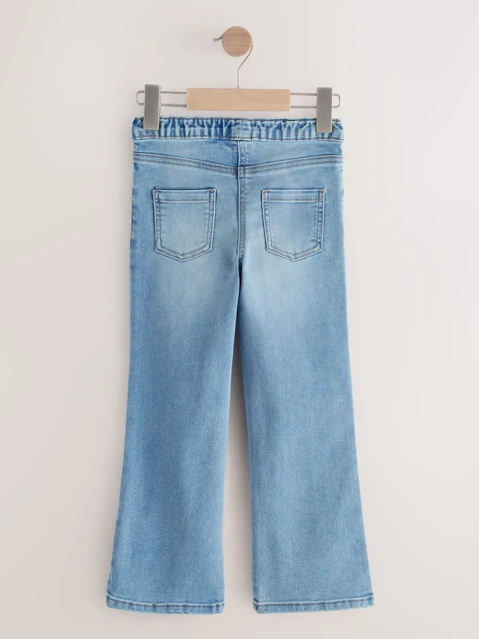 Lichtblauw - Pull-on flare jeans (3-16jr)