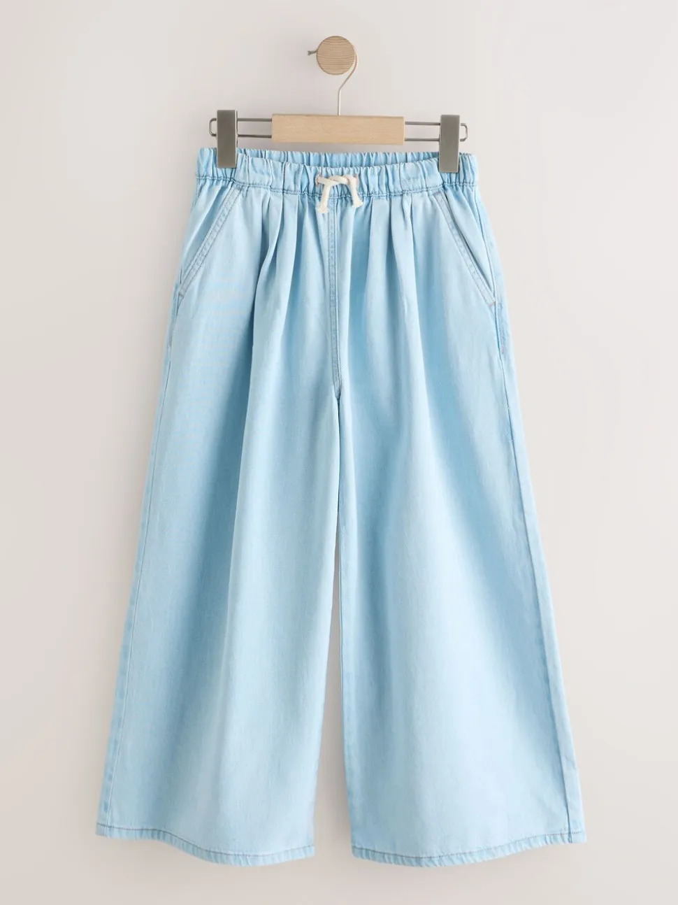 Lichtblauw - Pullon Wide Leg Jeans (3-16yrs)