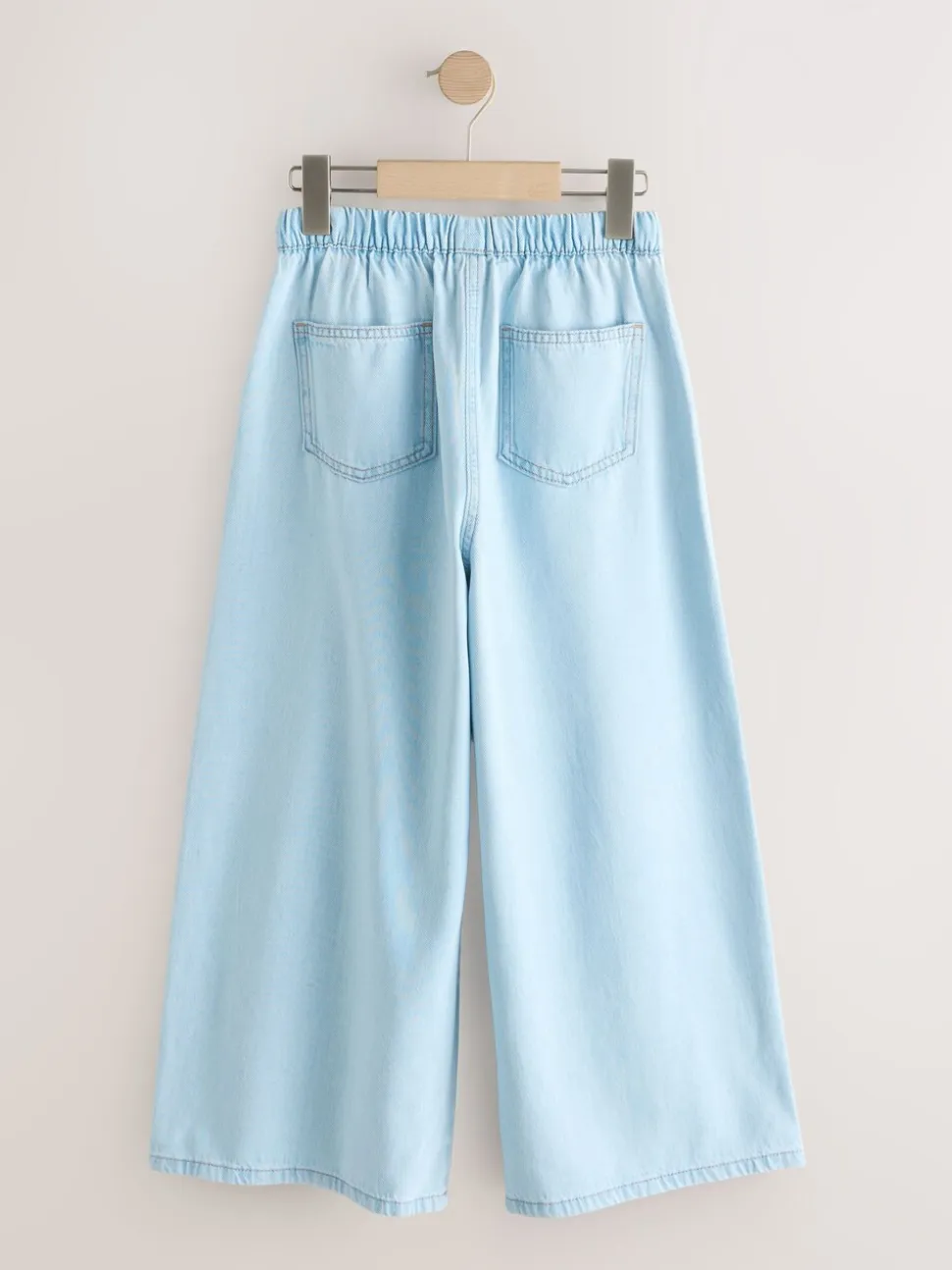 Lichtblauw - Pullon Wide Leg Jeans (3-16yrs)