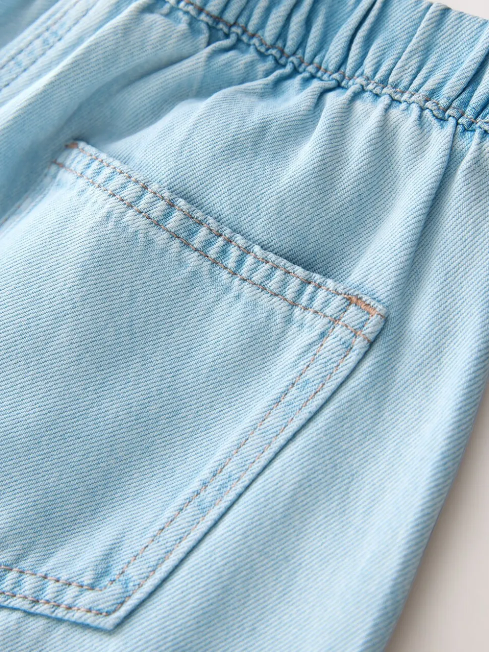 Lichtblauw - Pullon Wide Leg Jeans (3-16yrs)