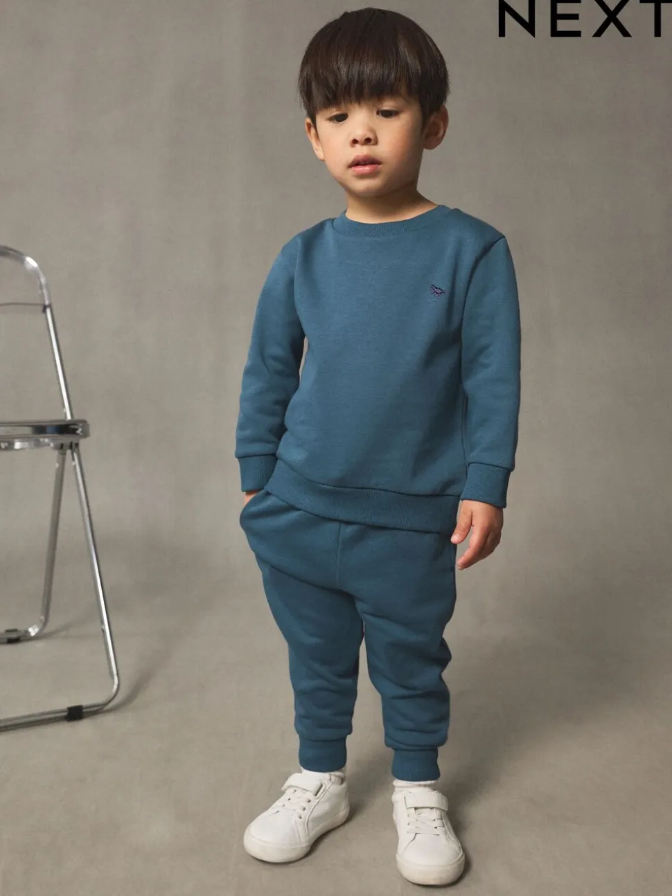 Lichtblauw - Set met sweatshirt en joggingbroek (3mnd-7jr)