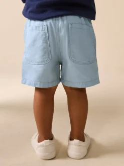 Lichtblauw - Shorts met trekkoord (3mnd-7jr)