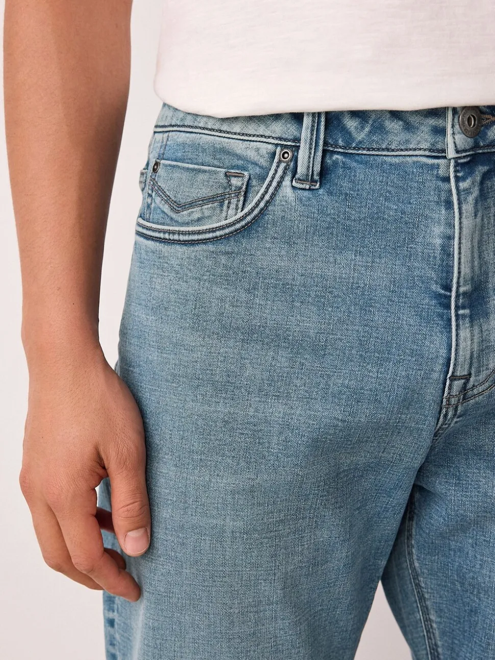 Lichtblauw - Slim Fit - Motionflex jeans