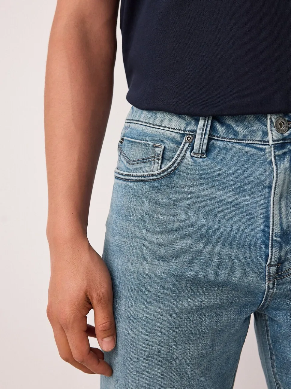 Lichtblauw - Straight fit - Motionflex jeans