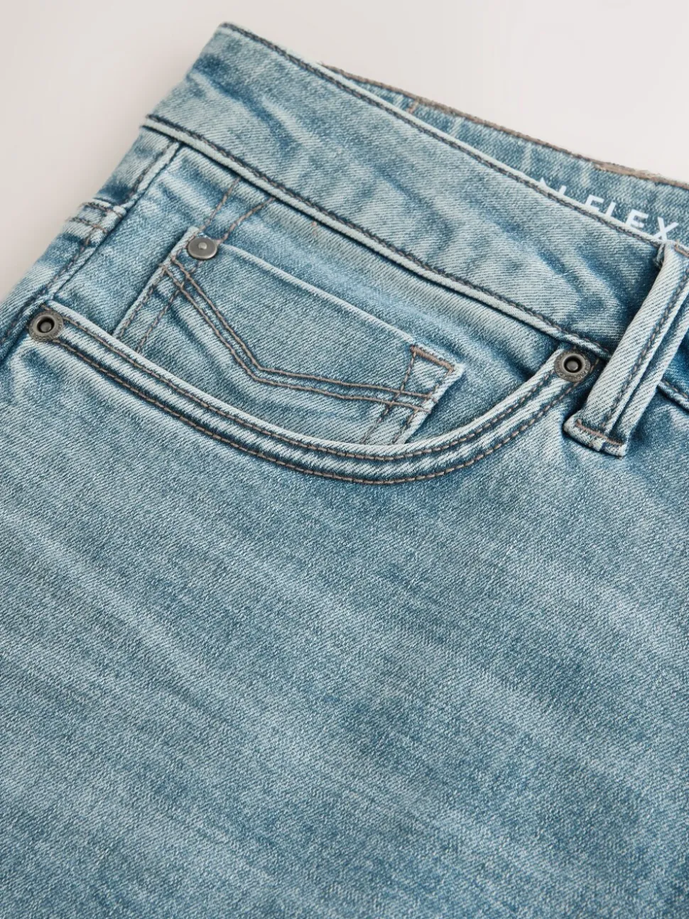 Lichtblauw - Straight fit - Motionflex jeans
