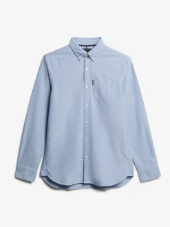 Lichtblauw - Superdry Essentials Oxford Shirt