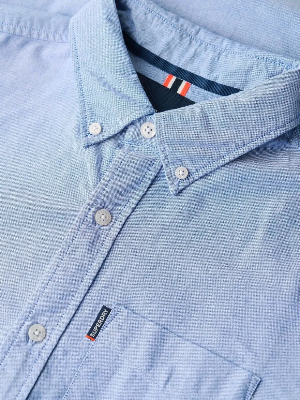 Lichtblauw - Superdry Essentials Oxford Shirt