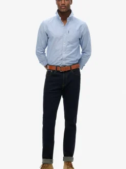 Lichtblauw - Superdry Essentials Oxford Shirt