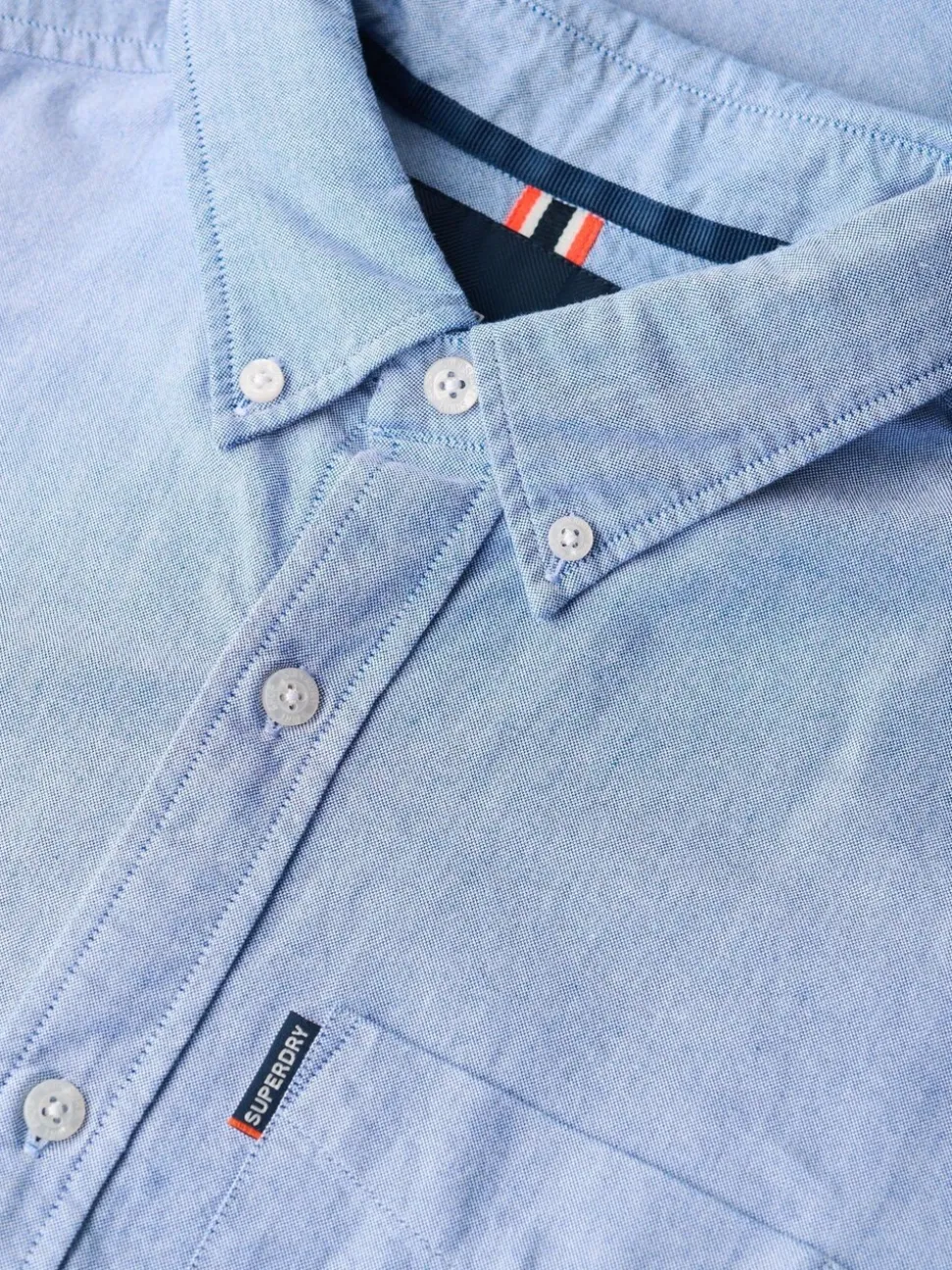 Lichtblauw - Superdry Essentials Oxford Shirt