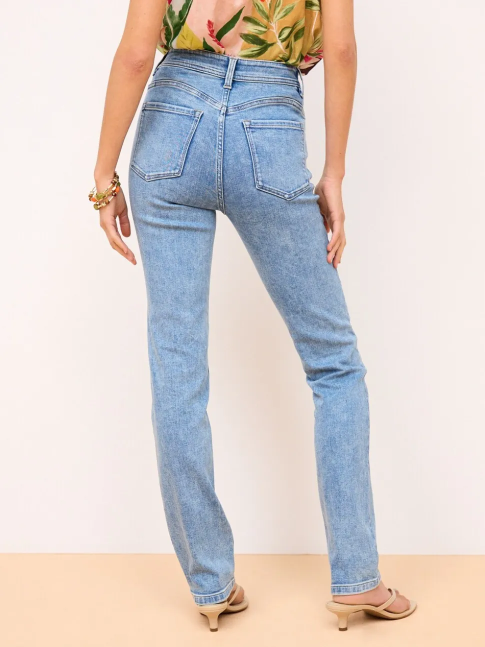 Lichtblauw - Superzachte slim-fit jeans