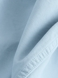 Lichtblauw - Twin Pocket Canvas Shacket Overshirt