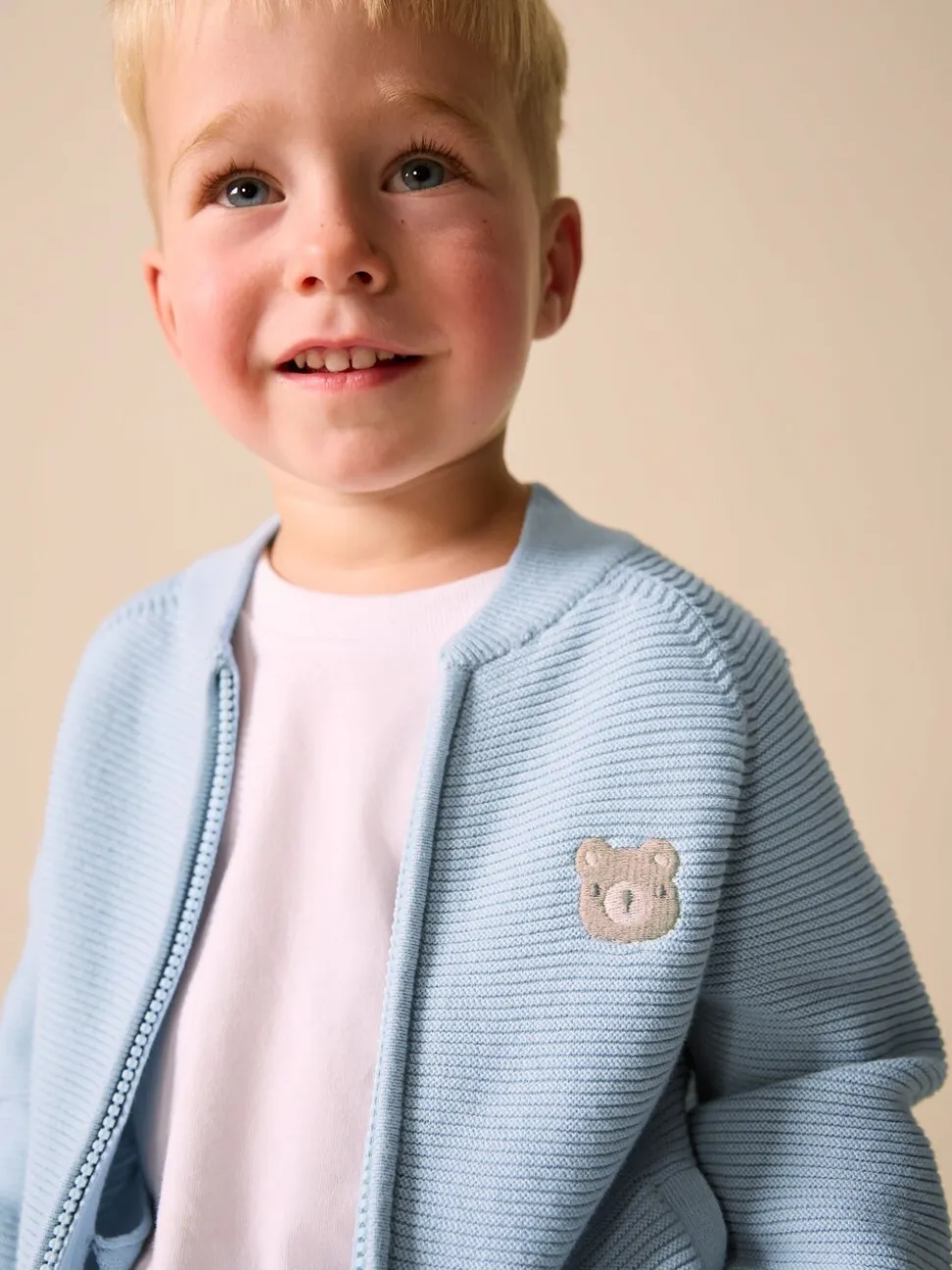 Lichtblauw - Vest met ritssluiting (3 mnd-7 jr)