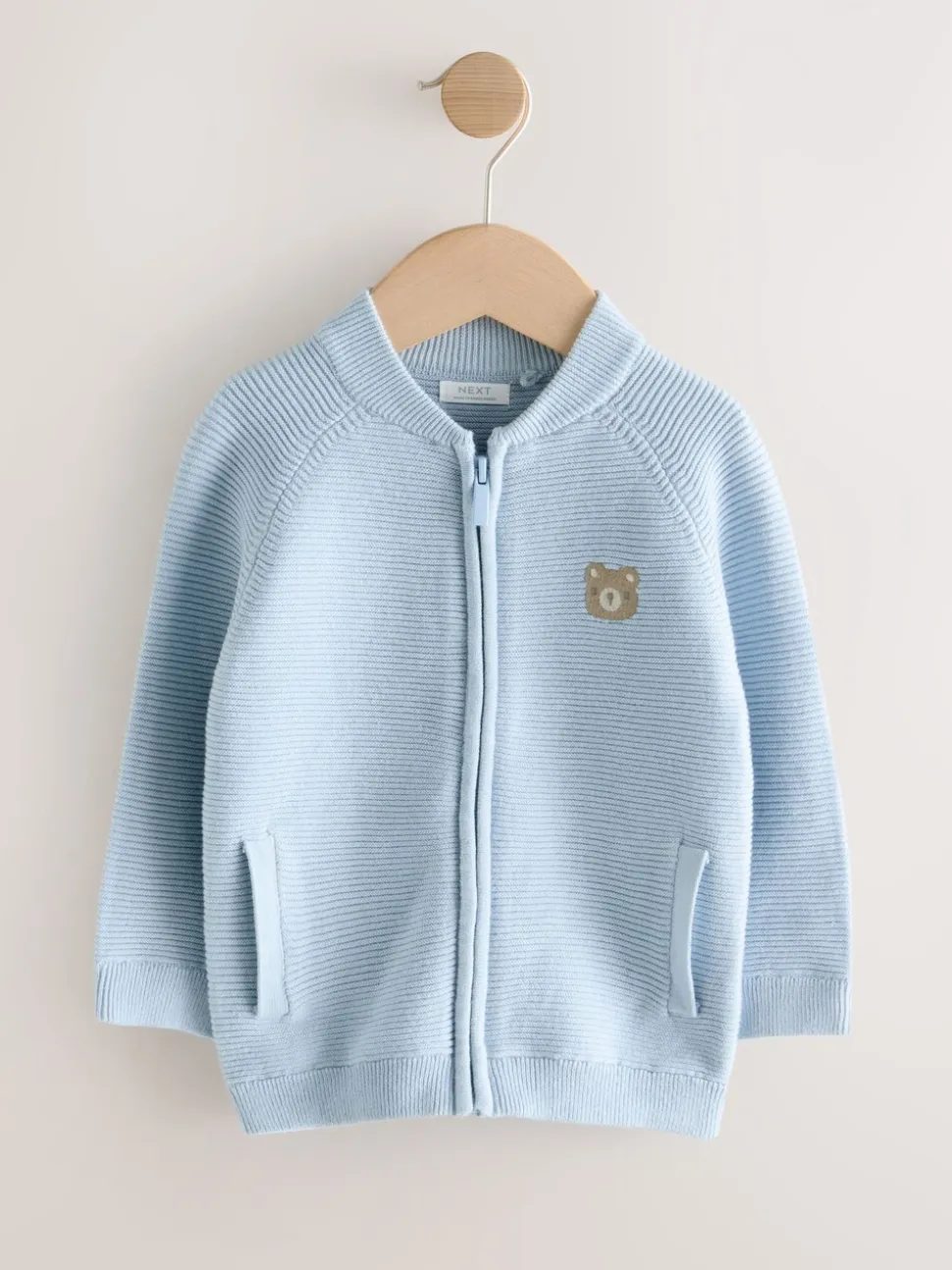 Lichtblauw - Vest met ritssluiting (3 mnd-7 jr)