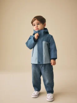 Lichtblauw - Waterproof Fleece Lined Anorak (3mths-7yrs)