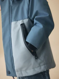 Lichtblauw - Waterproof Fleece Lined Anorak (3mths-7yrs)