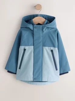 Lichtblauw - Waterproof Fleece Lined Anorak (3mths-7yrs)
