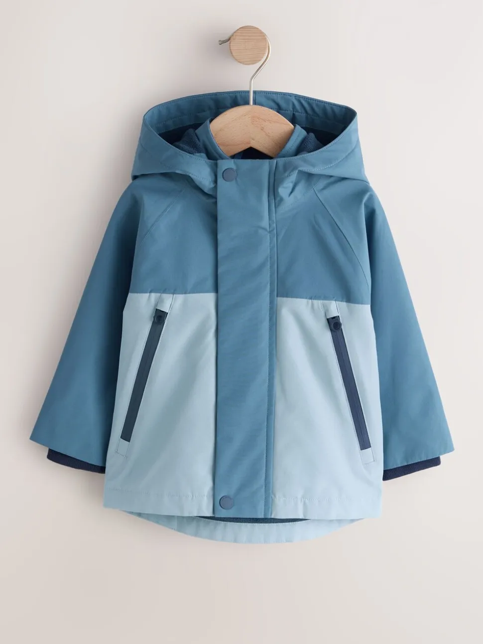 Lichtblauw - Waterproof Fleece Lined Anorak (3mths-7yrs)