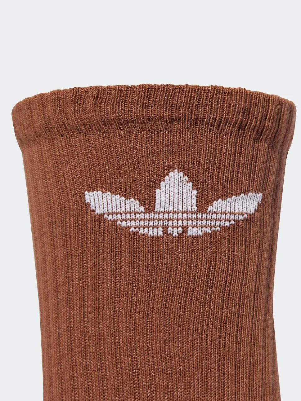 Lichtbruin - adidas Originals verpakking van 6 Trefoil enkelsokken