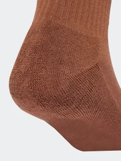 Lichtbruin - adidas Originals verpakking van 6 Trefoil enkelsokken
