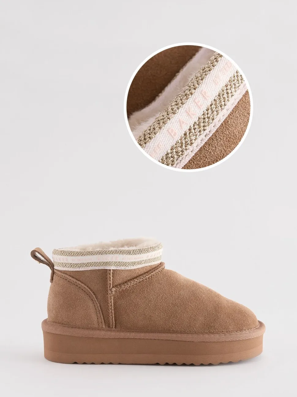 Lichtbruin - Baker by Ted Baker waterafstotende behaaglijke suède meisjes Boots