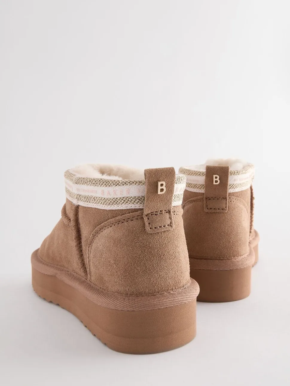Lichtbruin - Baker by Ted Baker waterafstotende behaaglijke suède meisjes Boots