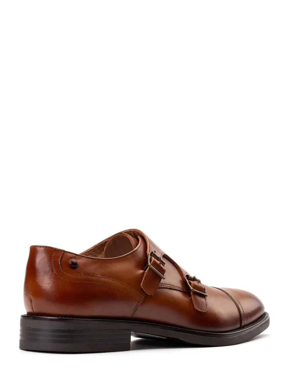 Lichtbruin - Base London Taper Monk Shoe