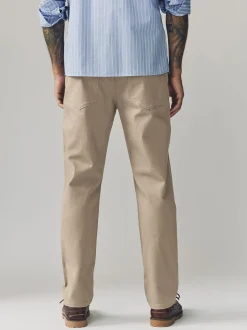 Lichtbruin - Enkele - Slim fit klassieke stretchy jeans