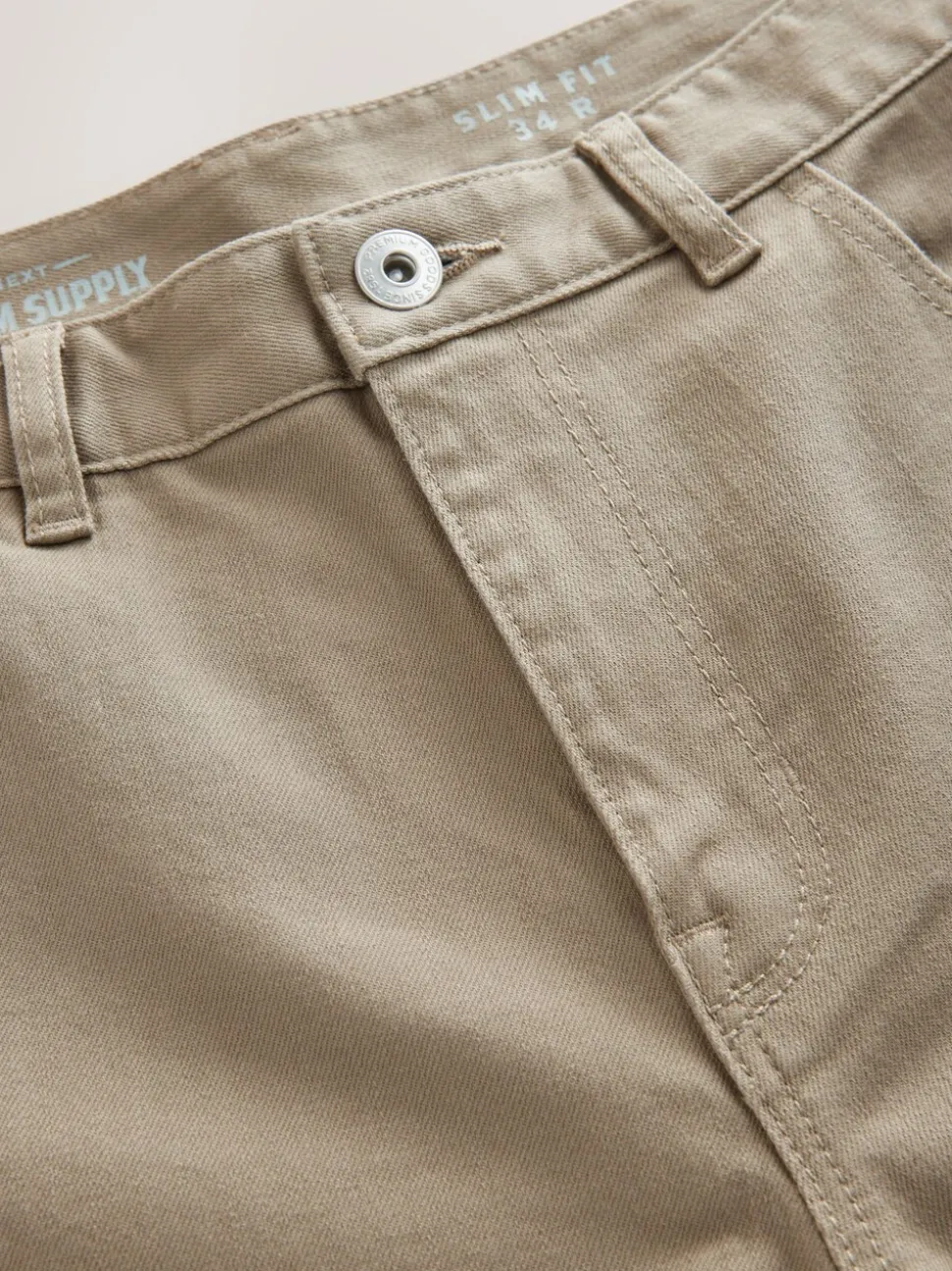 Lichtbruin - Enkele - Slim fit klassieke stretchy jeans