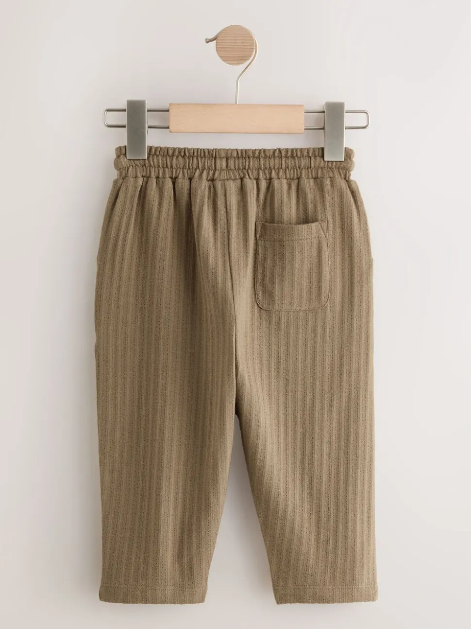 Lichtbruin - Jersey joggingbroek met textuur (3 mnd-7 jr)
