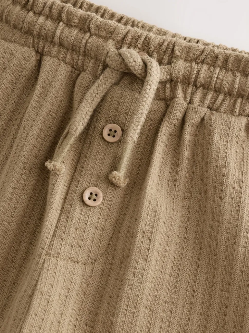 Lichtbruin - Jersey joggingbroek met textuur (3 mnd-7 jr)